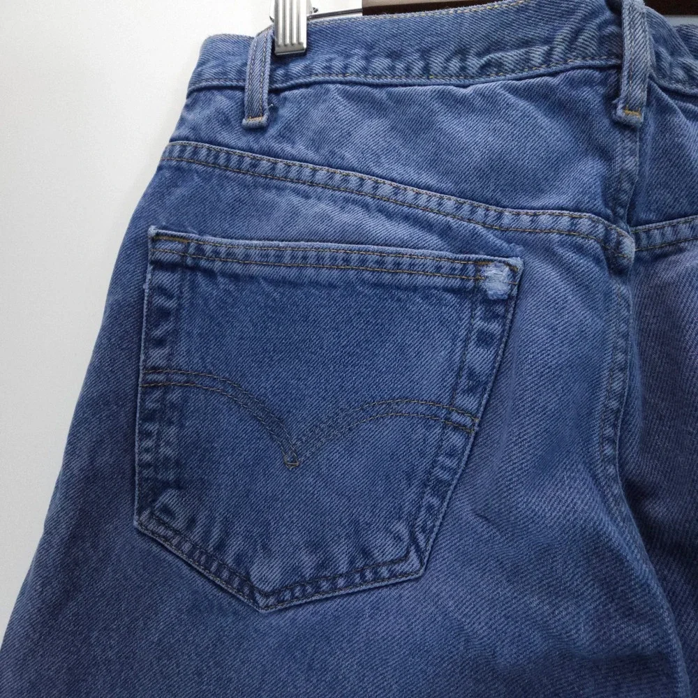 Levi's 517 Mens 33x29 Blue Y2K Bootcut‎ Jeans Faded Distressed Streetwear Denim